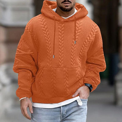 Paul Casual Hoodie met Print & Kangoeroezak