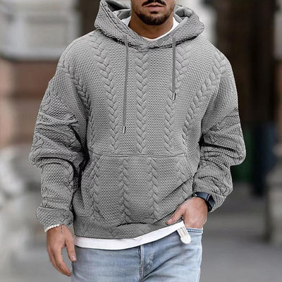 Paul Casual Hoodie met Print & Kangoeroezak