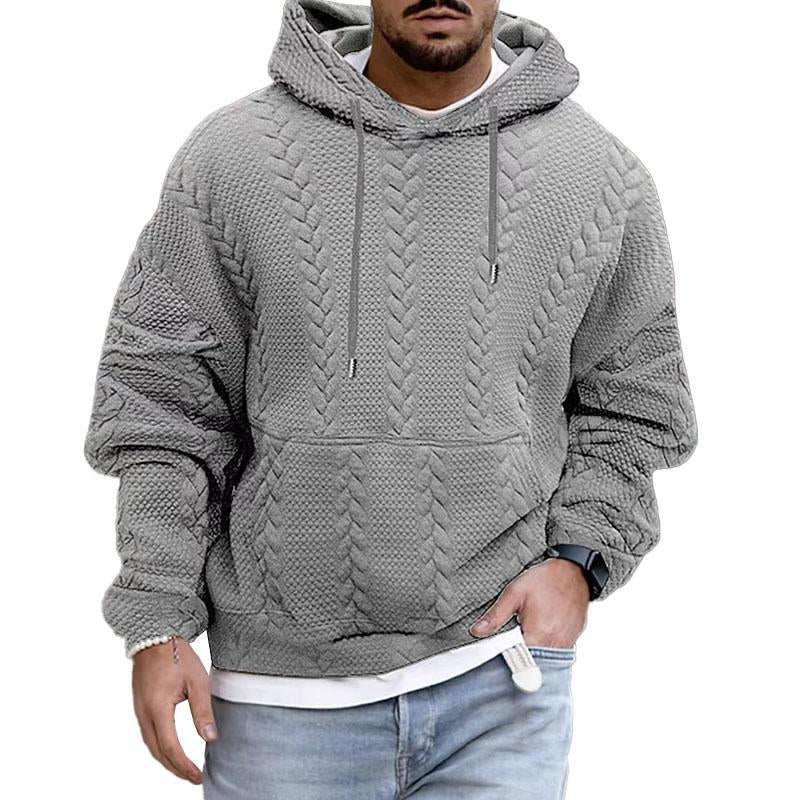 Paul Casual Hoodie met Print & Kangoeroezak