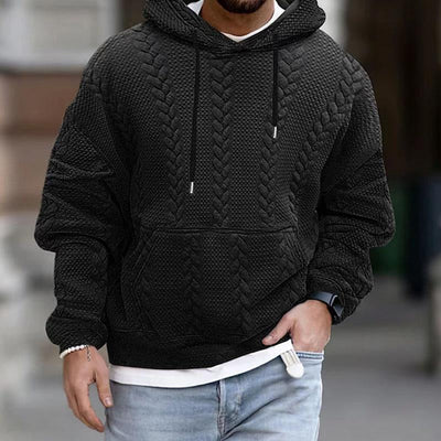 Paul Casual Hoodie met Print & Kangoeroezak