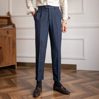 Wollen Straight Fit Broek – Luxe Herenmode