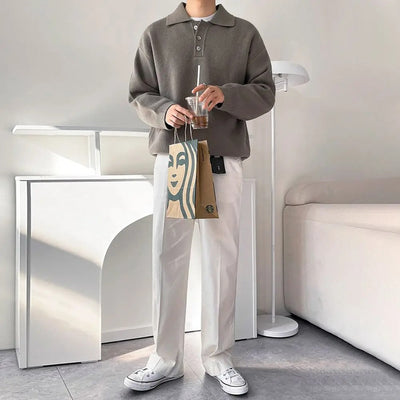 Polo Sweater – Tijdloze Herenmode met Luxe Uitstraling