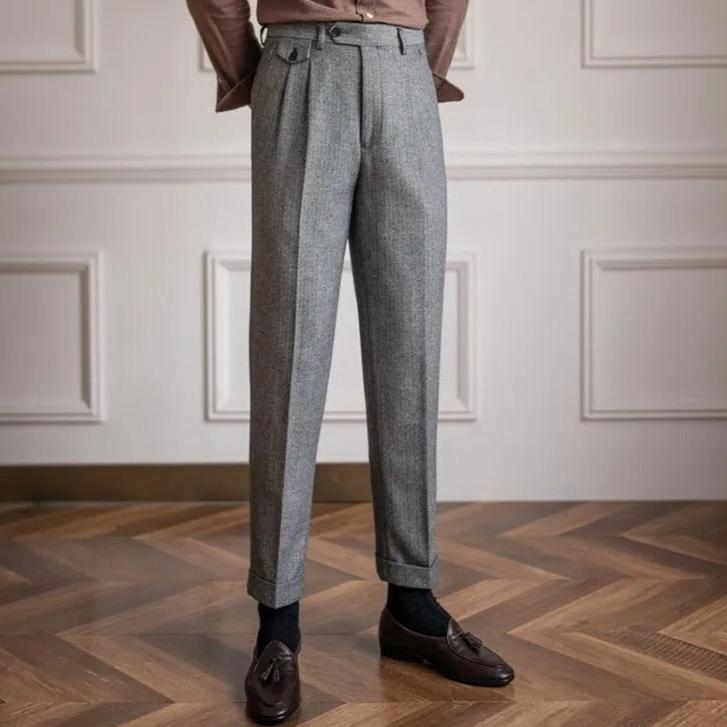 Wollen Straight Fit Broek – Luxe Herenmode