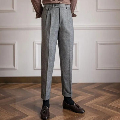 Wollen Straight Fit Broek – Luxe Herenmode