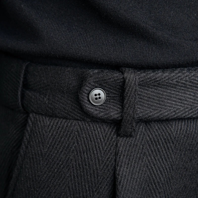 Wollen Pantalon met Rechte Pijp – Luxe Herenmode