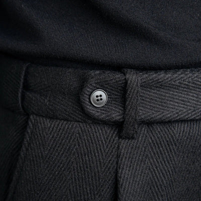 Wollen Pantalon met Rechte Pijp – Luxe Herenmode