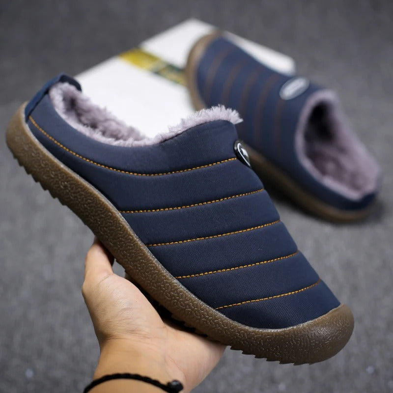 Adam – Warm Gevoerde Comfort Hausschuhe