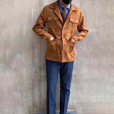 Suède Hunting Jacket – Stoere Luxe Herenjas