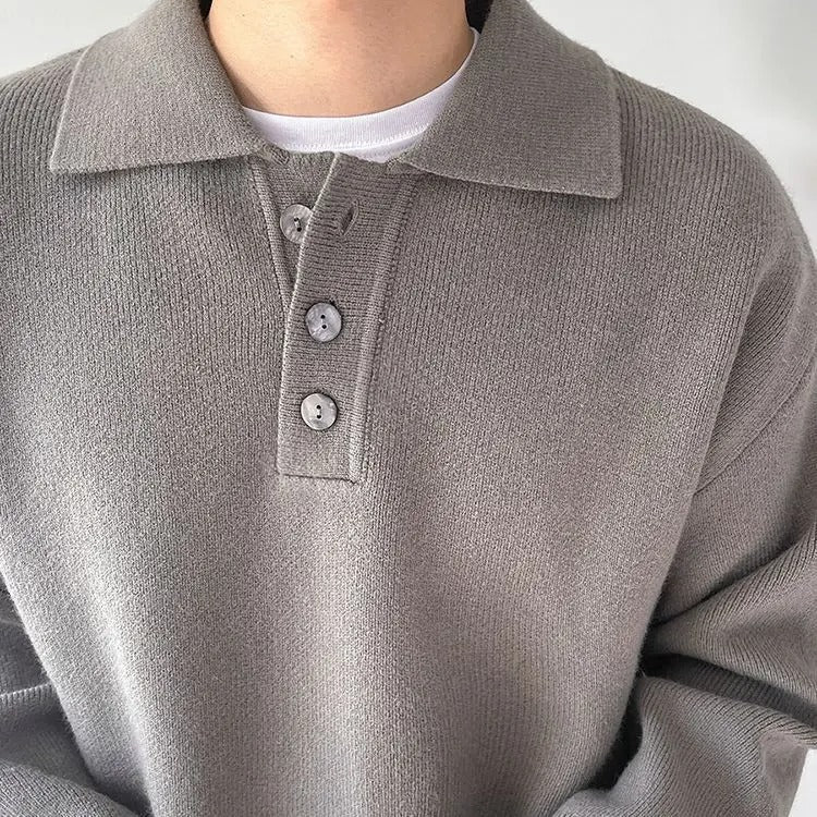 Polo Sweater – Tijdloze Herenmode met Luxe Uitstraling