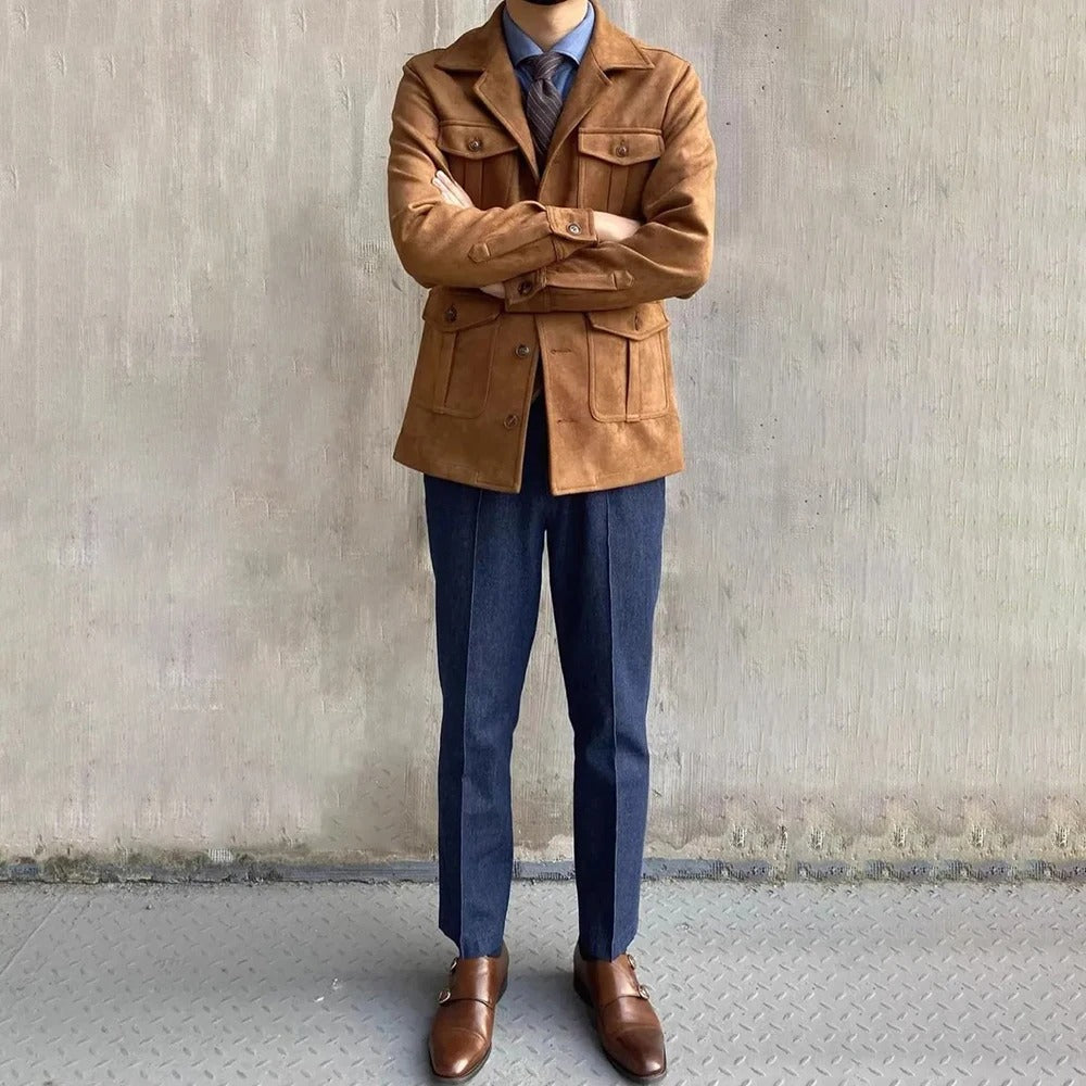 Suède Hunting Jacket – Stoere Luxe Herenjas