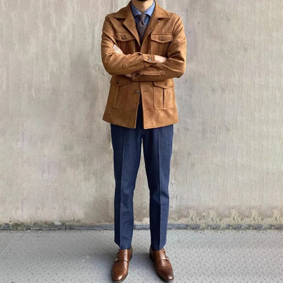 Suède Hunting Jacket – Stoere Luxe Herenjas