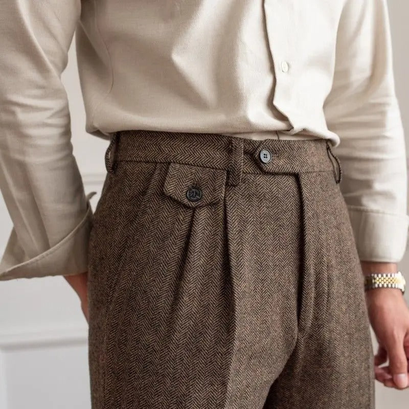 Wollen Straight Fit Broek – Luxe Herenmode