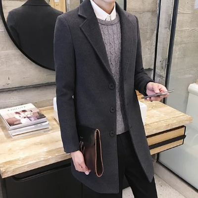 Lange Herenjas – Tijdloze Elegantie voor Herfst en Winter
