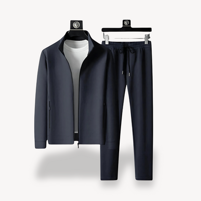 Heren Trainingspak 2-Delig – Slim Fit Hoodie & Joggingbroek Katoen