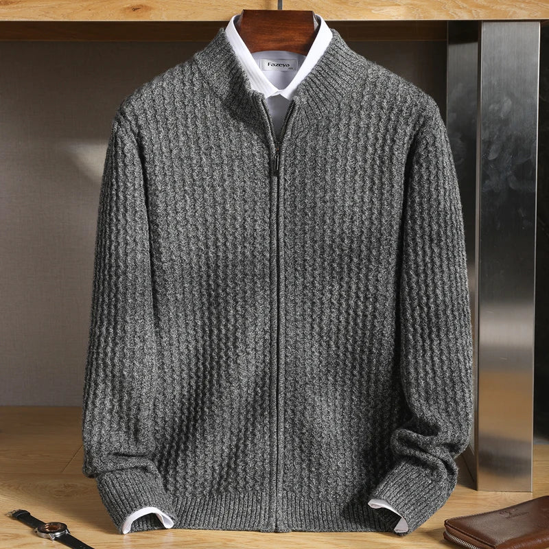 Xavier Merino Wollen Heren Vest met Full-Zip