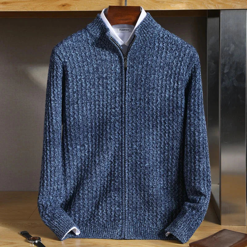 Xavier Merino Wollen Heren Vest met Full-Zip