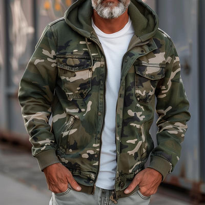 Emiliano Cargo Jas met Capuchon – Camouflage