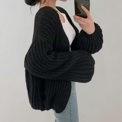 Oversized Chunky Knit Dames Cardigan – Warm & Stijlvol
