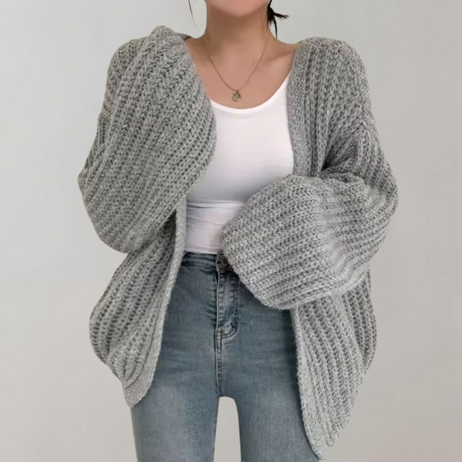 Oversized Chunky Knit Dames Cardigan – Warm & Stijlvol