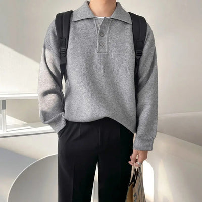 Polo Sweater – Tijdloze Herenmode met Luxe Uitstraling