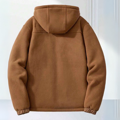Heren Fleece Winterjas met Capuchon – Licht & Warm