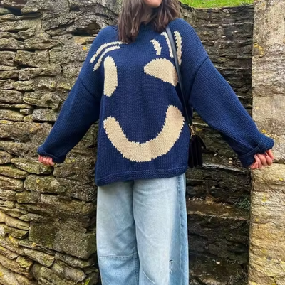 Elena – Oversized Boho Knit Trui
